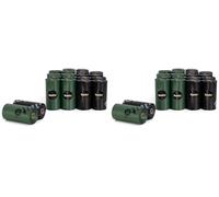 lionto Bolsas para Excrementos de Perros 400 sacs (20 Rollos) a Prueba de Fugas, de Basura extragruesas para Perros Rollos de recarga para Bolsas de Basura sin Perfume, Negro/Verde (Paquete de 2)