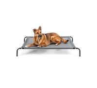 lionto Cama elevada para Perros Tejido en Textilene, (L) 114x76 cm Gris