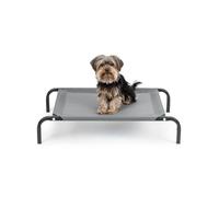 lionto Cama elevada para Perros Tejido en Textilene, (S) 75x47 cm Gris