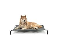 lionto Cama elevada para Perros Tejido en Textilene, (XL) 117x85 cm Gris