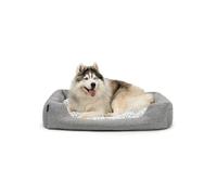 lionto Cama para Perro cojín de Piso Reversible, (L) 110x80 cm Gris