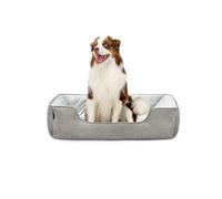 lionto Cama perros 2 en 1, cojín perros, sofá perros tamaño, (L) 110 x 80 cm, gris