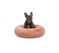 lionto Cama perros redonda cojín gatos sofá para perros donut (XL) 70 cm Ø rosa