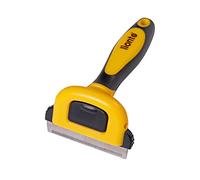lionto Cepillo para Perros cepillo desenredante cepillo para subpelo peine canino cepillo para rebajar el subpelo pelo de longitud media y larga, estrecho