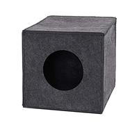 lionto Cueva Fieltro Gatos Cueva Suave Cueva estantería 33x37x33 cm, sin Almohada Gris Oscuro