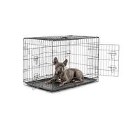 dibea lionto Jaula Transporte Plegable para Perros Caja de Transporte, (XL) 92x58x64 cm Negro