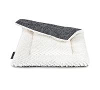 lionto Manta Reversible Acolchada para Perros y Gatos, 75 x 55 cm, Gris | Manta cálida con dos superficies distintas y tejido lavable para usar en el sofá, la cesta o durante los viajes