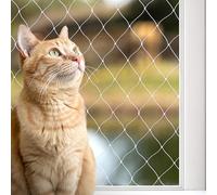 lionto Red para Gatos Red de Seguridad balcón Red de protección Gatos, (M) 3x8 m