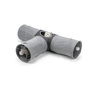 lionto Túnel para Gatos de 3 vías con Pelota de Juego, 30 x 120 x 80 cm, túnel de Juego Plegable y Ampliable de Material de fácil Cuidado para Gatos, Juguete para Gatos Resistente, 30 cm de diámetro