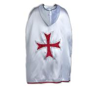 Liontouch - Capa de Caballero Cruzado Maltés, Talla Única, Edades de 3-8 Años | Accesorio Espuma con Tema Clásico de Cruz Roja | Ideal Disfraces y Trajes Reales Medievales para Niños