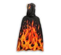 Liontouch - Capa de Llamas Fantasía, Edades de 3-8 Años, Talla Única | Accesorio con Tema de Fuego Rugiente | Ideal para Disfraces Elegantes y Trajes Reales Medievales para Niños y Niñas