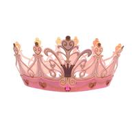 Liontouch - Corona de Reina Rosa para Niñas Edades de 3-8 Años, Talla Ajustable | Accesorio Rosa para Juego de Imitación en Estilo Real | Disfraces, Vestidos Elegantes y Trajes Reales