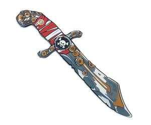 Liontouch - Cuchillo Pirata, Capitán Raya Roja, Niños Edades de 3-8 Años | Juguete de Espuma con Tema de Calavera | Accesorio Ideal para Niños Pequeños para Juegos, Disfraces y Aventuras en el Caribe