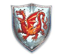 Liontouch - Escudo del Caballero Dragón Ámbar | Juguete de Espuma Medieval para Juego de rol para Niños, Listos para Aventuras en el Reino | Armas y Armaduras Seguras para Disfraces y Juegos de rol