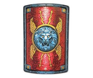 Liontouch - Escudo Scutum Romano de Legionario para Niños 3+ Años | Juguete de Espuma Histórico para Juego como Soldado en Antigua Roma | Armas y Armaduras Seguras, Disfraces y Trajes de Gladiador