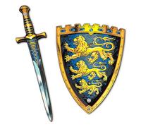 Liontouch - Espada y Escudo de Rey, Niños 3-6 Años | Juego de Simulación en Espuma de Estilo Medieval para Niños Pequeños | Armas seguras y Accesorios de Batalla para Disfraces Reales y de Vestir