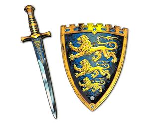 Liontouch - Espada y Escudo de Rey, Niños 3-6 Años | Juego de Simulación en Espuma de Estilo Medieval para Niños Pequeños | Armas seguras y Accesorios de Batalla para Disfraces Reales y de Vestir
