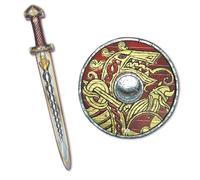 Liontouch Espada Y Escudo Vikingos para Niños - Set Harald, 3-8 Años | Set De 2 Piezas En Espuma - Disfraz Vikingo, Juego De Rol, Combates Imaginarios Y Aventuras Medievales