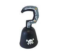 Liontouch - Garfio de Pirata, Capitán Raya Roja, Niños Edades de 3-8 Años | Juguete de Espuma con Tema de Calavera | Accesorio Seguro, Ideal para Juegos, Disfraces y Aventuras en el Caribe