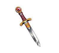 Liontouch - Mini Espada Roja de León, Niños 3-6 Años, 35 cm | Daga Medieval de Espuma con Gema | Armas Seguras y Accesorios de Traje de Caballero para Disfraz de Niños