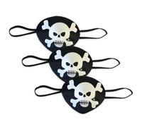 Liontouch Pack de 3 Parches Pirata para Niños - Capitán Raya Roja, 3+ | Serie Capitán Raya Roja | Pack de 3 para Disfraces, Juegos Compartidos, Búsquedas del Tesoro y Aventuras Piratas