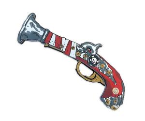 Liontouch - Pistola Pirata - Capitán Rayo Rojo | Juguete de Espuma para Juego Imaginario para Niños y Pequeños con Motivo de Calavera | Armas Seguras y Armadura de Batalla para Disfraces Infantiles