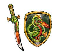 Liontouch - Set de Espada y Escudo de Espuma Cazador de Dragones - 3+ años | Juego de Imitación Fantasía para Niños | Espuma Segura y Resistente | Accesorios de Batalla y Disfraz'