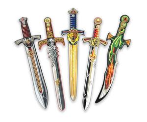 Liontouch - Set Espadas de Espuma, Paquete de 5 para Niños 3+ Años | Espadas de Lucha en cinco Estilos: Dragón, Rey León, Príncipe, Pirata y Vikingo | Accesorios Seguros y Duraderos para Niños y Niñas