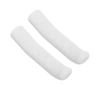 LIOOBO 1 Par Funda de Protección para Manetas de Bicicleta Antideslizante de Tpr Empuñadura para Bicicletas de Carretera y Plegables Instalación y Confortable Color Blanco