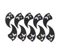 LIOOBO 10 Pegatinas Autoadhesivas para Ukelele, Golpeadores Protectores Antirayaduras, Diseño de Alas, Accesorios Musicales Decorativos para Ukelele, Kit de 10 Unidades para Protección