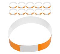 LIOOBO 100 Collares para Perros Recién Nacidos para Garantizar Seguridad y Comodidad en Color Naranja Etiquetas de Identificación Ajustables Proceso de Whelping