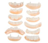 LIOOBO 12 para Disfraz De Vampiro y Dentaduras Divertidas para Halloween y Fiestas De Cosplay Mixto