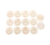 LIOOBO 1Juego Tarjetas de Mensuales para Recién Nacidos Accesorios Fotográficos con Diseño Único para Celebrar el Embarazo y Primer Año Originales