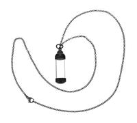 LIOOBO 1pieza Collar Urna De Inoxidable Colgante De Botella De Perfume Abierta Joyería Conmemorativa Para Cenizas Accesorio De Recuerdo Para Hombres y Mujeres