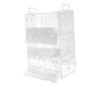 LIOOBO 1Pieza Jaula Transparente para Hámsters y Chinchillas Casa Pequeña de Acrílico Portátil para Mascotas