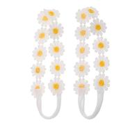 LIOOBO 2 piezas Diadema Floral de Girasol para Niñas y Mujeres Accesorios de Fiesta y Fotografía Diadema de Margarita Realista y para Bodas y Vacaciones