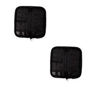 LIOOBO 2piezas Bolsa De Dardos Portátil De Oxford Estuche Multifuncional para Accesorios De Dardos para Actividades Al Aire Negro