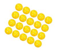 LIOOBO 48 Piezas Bolas Perforadas de Plástico para Entrenamiento Interior y Exterior Accesorios de Práctica Resistente y Portátil Casa o Oficina