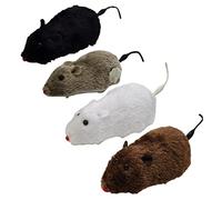 LIOOBO 4piezas Juguetes De Cuerda para Gatos Ratones De Juguete para Halloween Sin Pilas