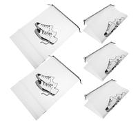 LIOOBO 5 Piezas Bolsas de Almacenamiento de Zapatos de Viaje de Bolsas de para Calzado Organizador Portátil y Transparente para Equipaje y Armario