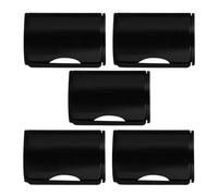 LIOOBO 5 Piezas Maracas de Dedo para Ukelele y Guitarra, Instrumento de Percusión Manual Compacto y Ligero, Agitador Rítmico de Metal y Plástico Negro para Músicos