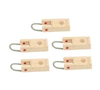 LIOOBO 5 Piezas Soportes de Eje de Línea de Madera Duradera para Piano de Accesorios para Reparación y Pedestales Compatibles con Pianos Antiguos