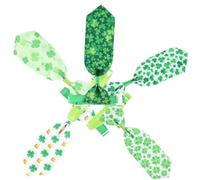 LIOOBO 5piezas Corbatas para Mascotas De Accesorios para Gatos y Perros Patrick's Day Ajustables y Cómodos Fiestas y Sesiones De Fotos