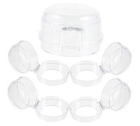 LIOOBO 5piezas Cubiertas De Perillas De Gas Para Cocina De De Seguridad Para Material Plástico Protección Para Estufas y Hornos Previene Accidentes y Quemaduras