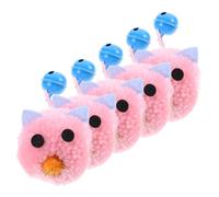 LIOOBO 5piezas Juguete Interactivo para Gatos De Ratones De Peluche Suaves con Campana Estimula El Instinto De Caza y Promueve El Ejercicio Gatos Domésticos