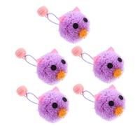 LIOOBO 5piezas Juguete para Gatos De Forma De Ratón De Peluche con Campana para Estimulación y Interactivo Gatos Domésticos