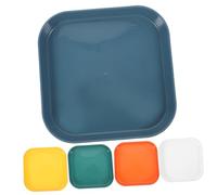 LIOOBO 5piezas Platos para Gatos Comederos Irrompibles De Alimenticio para Comida Húmeda Diseño Fácil De Limpiar para Gatos y Mascotas Pequeñas