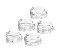 LIOOBO 5piezas Protectora De Perilla Para Estufa De Gas De Tapa Para Botón De Quemador Resistente Aceite y Polvo Para Cocina Familiar Seguro