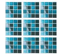LIOOBO Adhesivo de mosaico 3d autoadhesivo extraíble impermeable anti aceite mosaico adhesivo de pared papel tapiz para cocina baño 15 piezas (estilo 4)
