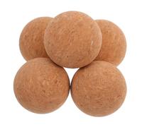 LIOOBO Bolas De Corcho para Futbolín De 36mm, Repuestos De Corcho Duradero, Juego De 5 Piezas para Mesa De Futbolín Estándar, Accesorio para Sustitución y Interiores